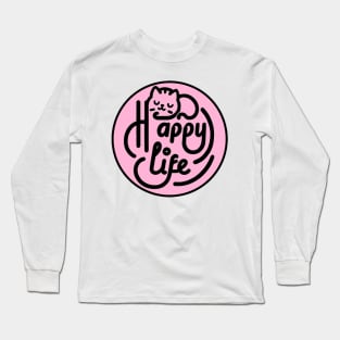 Happy Life Kitty Long Sleeve T-Shirt